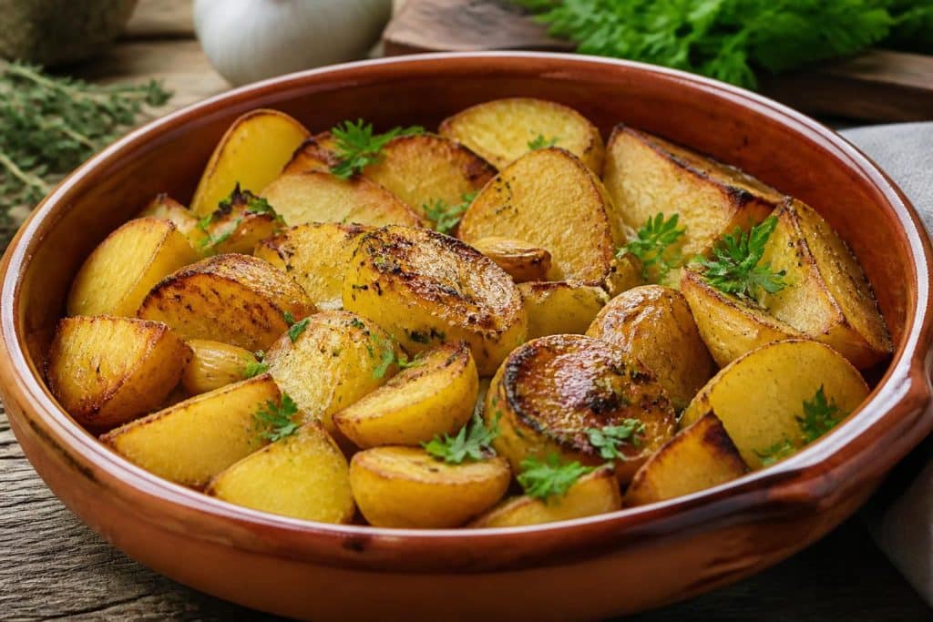 découvrez notre recette facile et croustillante des pommes de terre sarladaises au four, parfaite pour un accompagnement savoureux et simple à préparer.