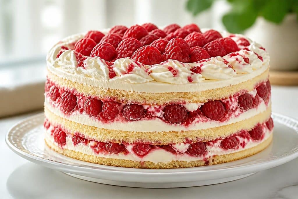 découvrez notre recette facile et légère de framboisier gâteau pour un dessert délicieux et réussi, parfait pour toutes les occasions.