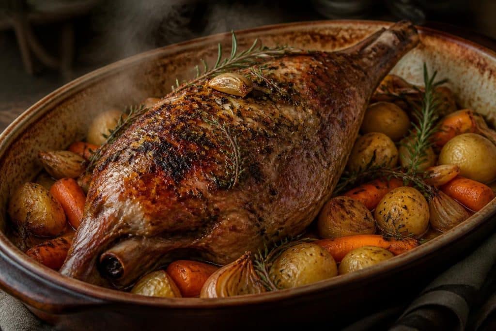 découvrez notre recette de gigot d'agneau au four à cuisson lente pour un résultat tendre et savoureux, parfait pour un repas gourmand en famille ou entre amis.