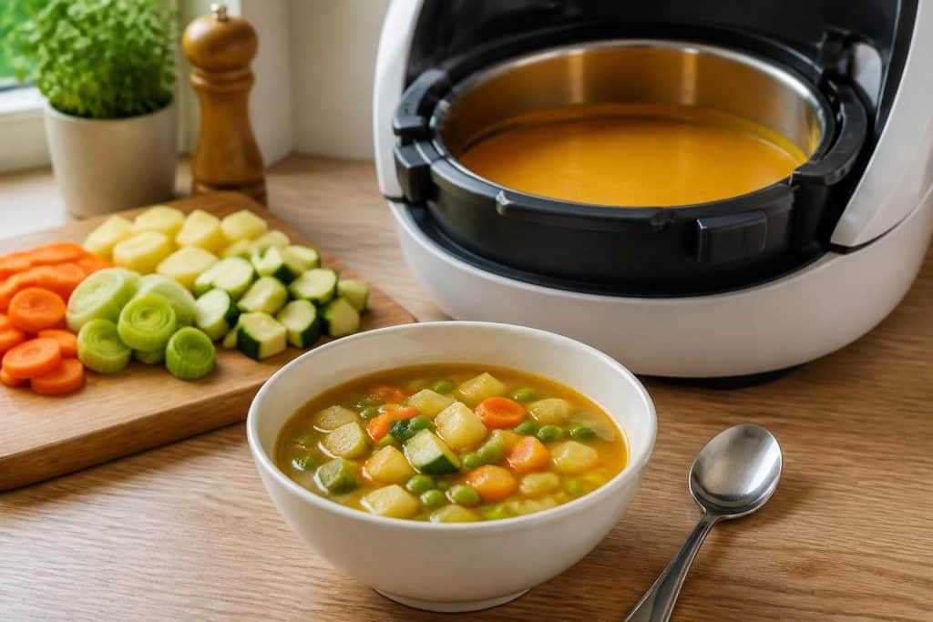 découvrez notre recette facile de soupe de légumes maison préparée avec monsieur cuisine. un plat sain, rapide et savoureux pour toutes les saisons.